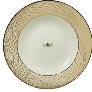 Mary Kay Golden Anniversary Bumble Bee Dinnerware Soup Bowl 2013 Gold And White
